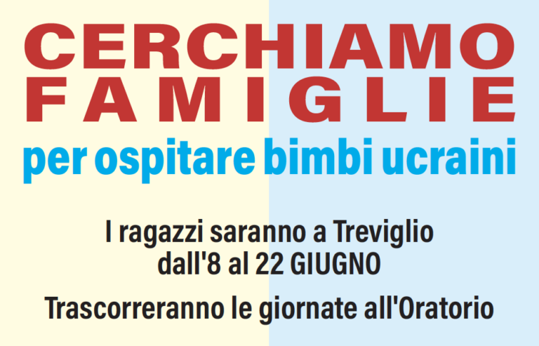 Ospitalità bimbi ucraini